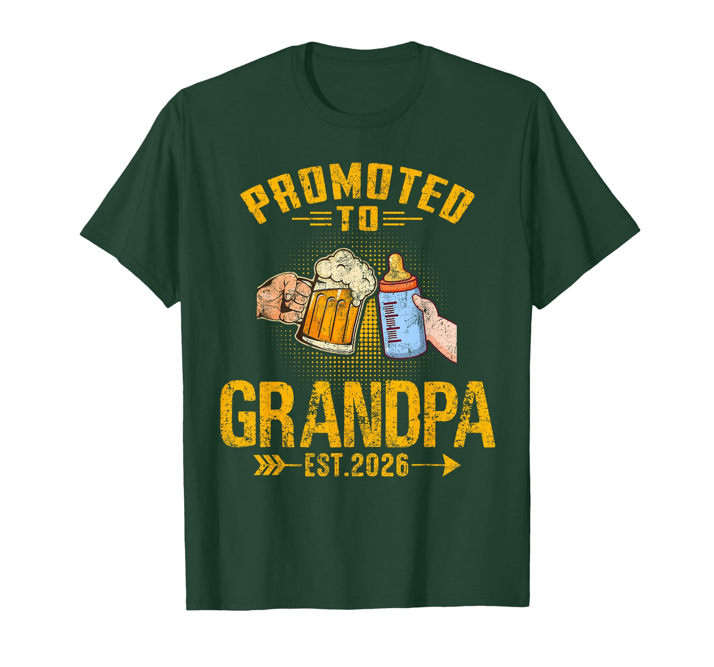Promoted to Grandpa est. 2026 Pregnancy Announcement T-Shirt