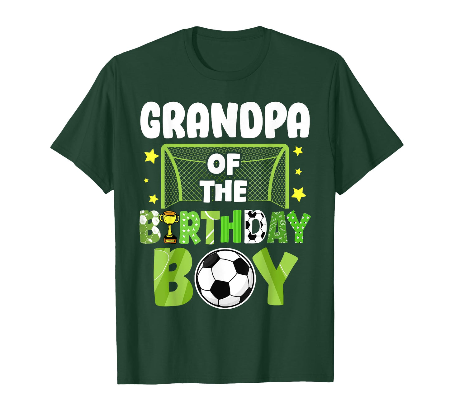 Soccer Grandpa Birthday Boy Party Soccer Family Matching T-Shirt