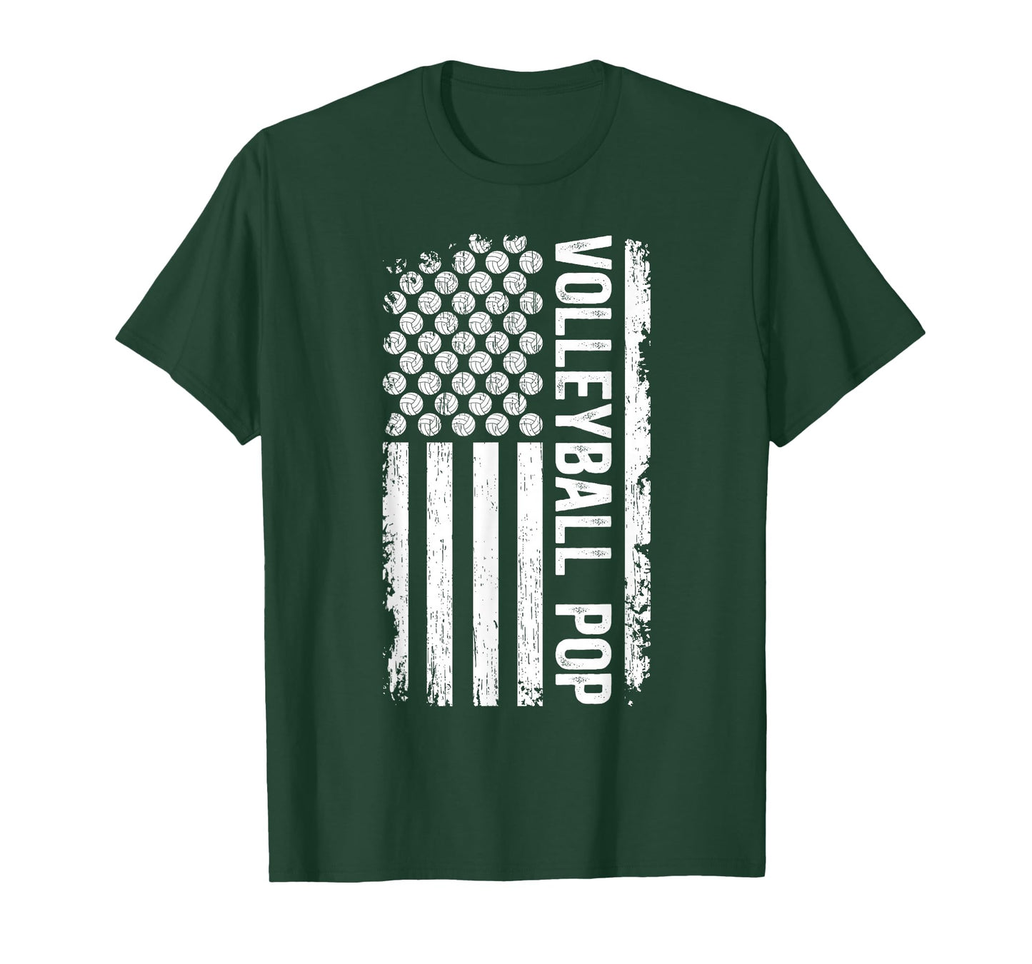 Volleyball Pop US Flag Pop Of A Volleyball Player Pop T-Shirt