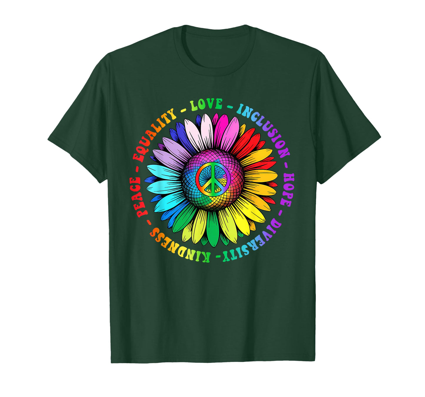 Gay Pride LGBT Kindness Peace Equality Love Hope Diversity T-Shirt