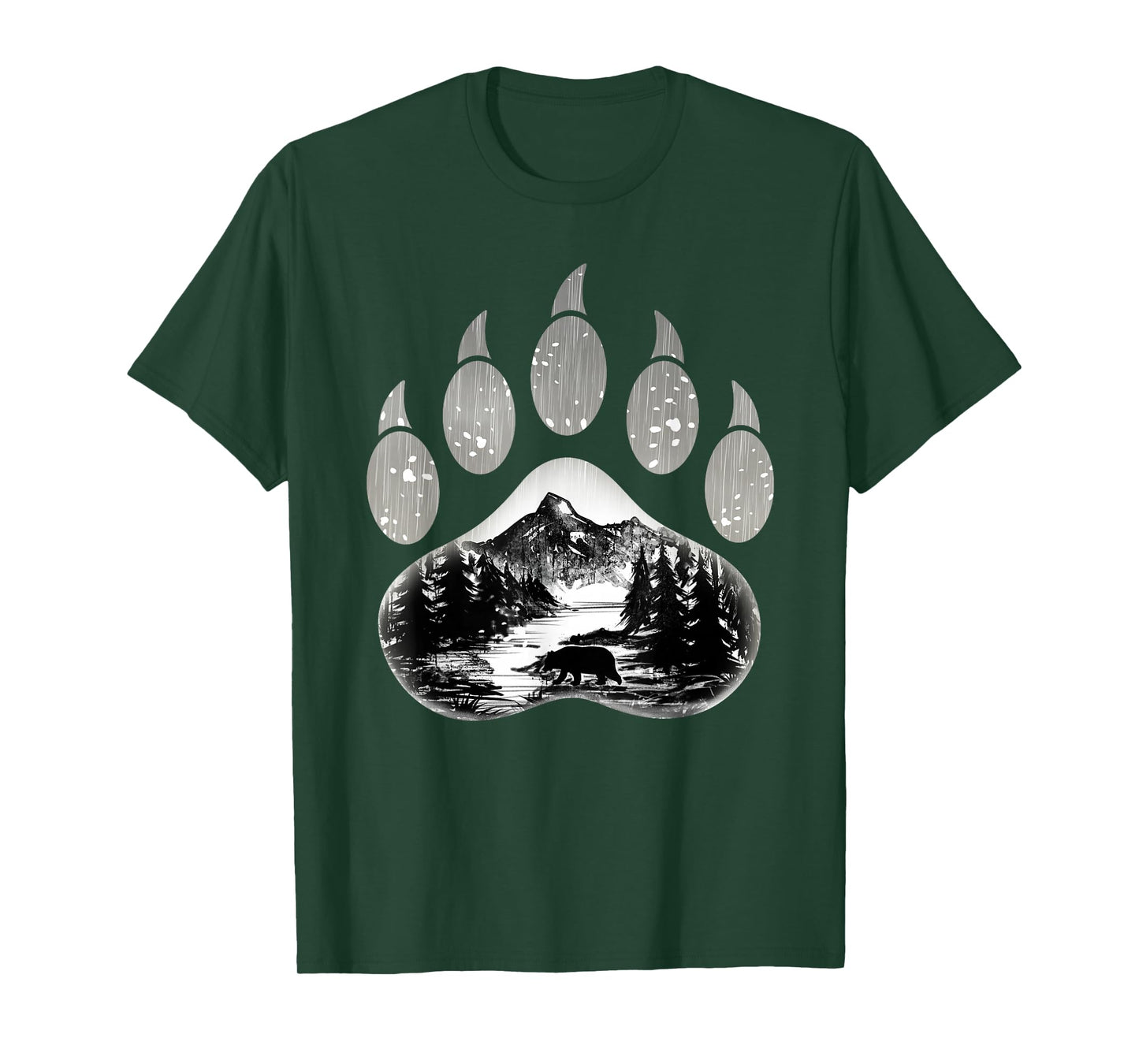 Native American Indian Bear Claws Funny Mountain Animal Gift T-Shirt
