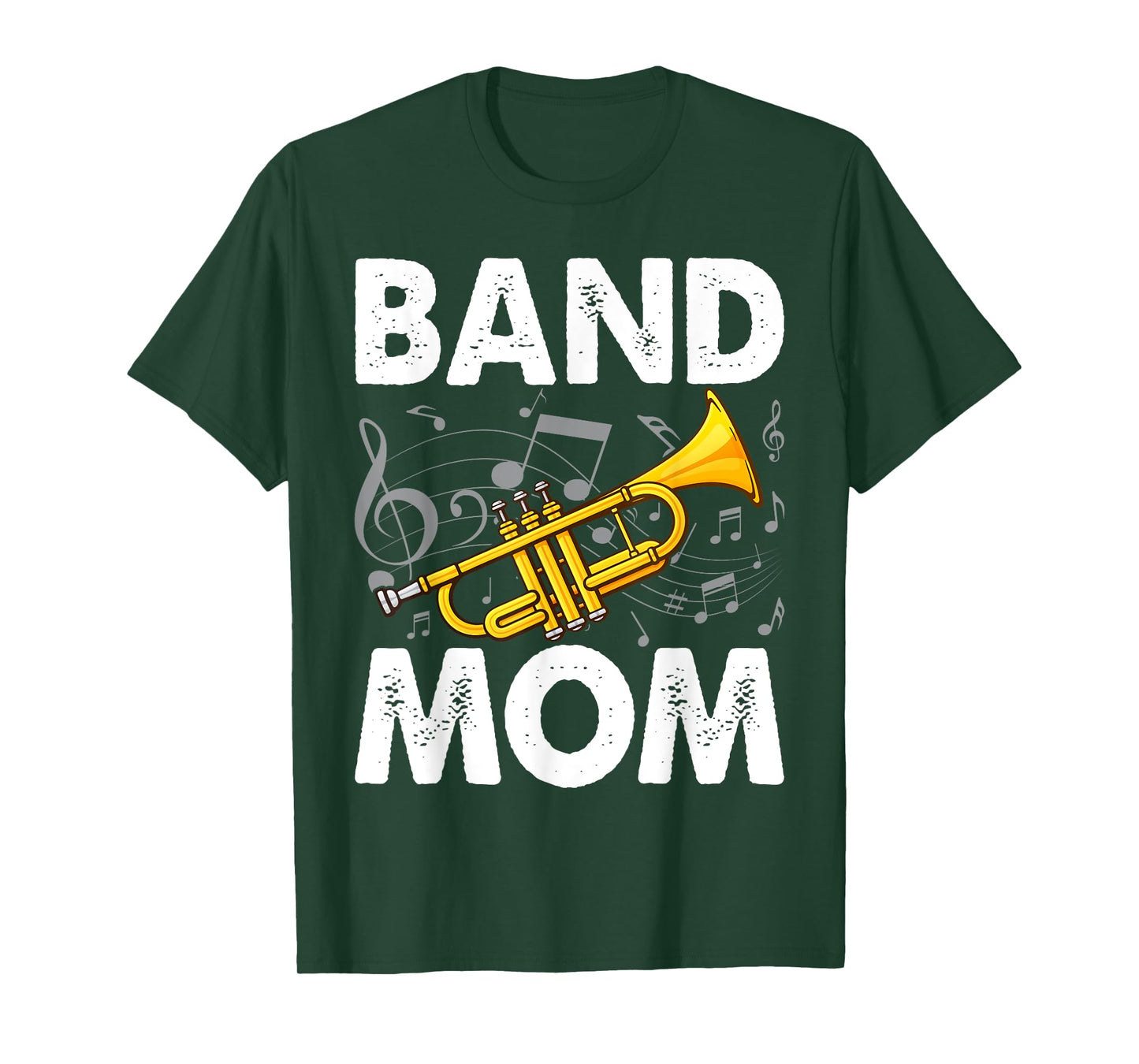 Band Mom Proud Band Mom Musical Marching Band Trumpet T-Shirt