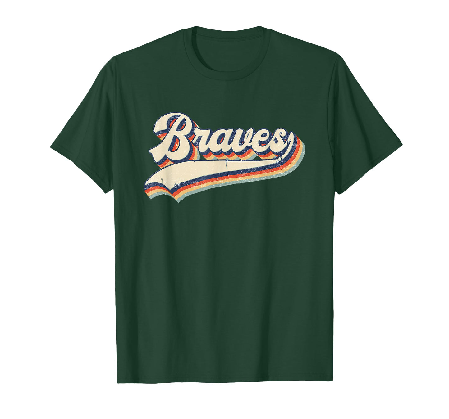 Braves Sports Name Vintage Retro Gift Men Women Girl Boy T-Shirt