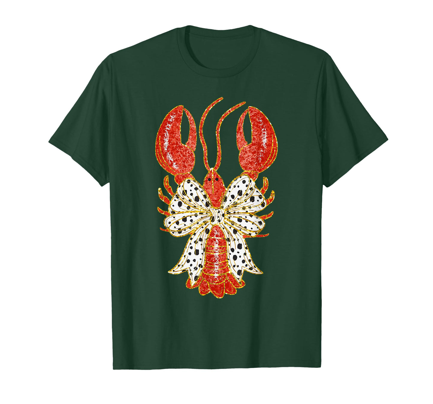 Cute Bow Coquette Crawfish Clean Girl Aesthetic Lobster T-Shirt