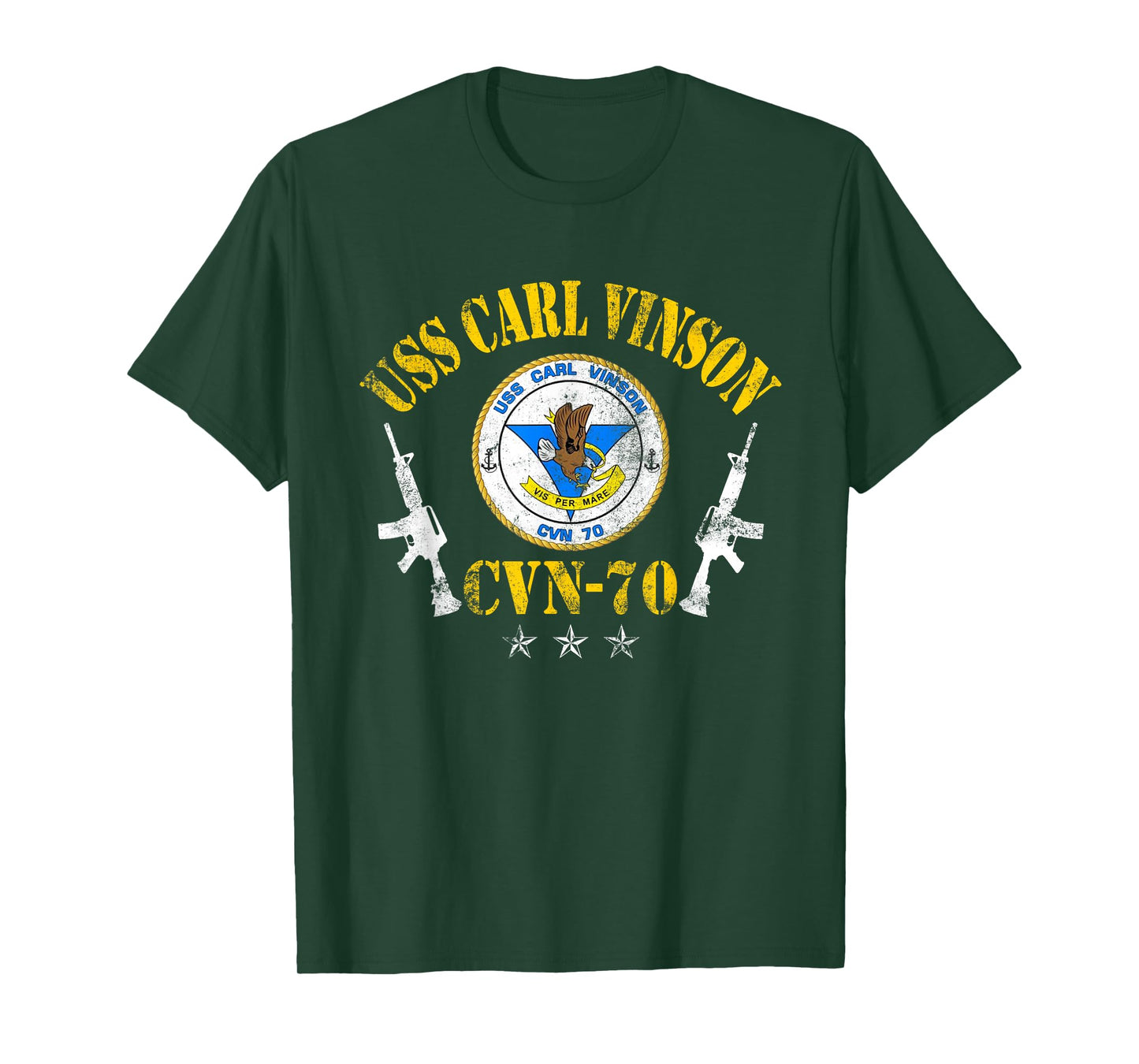 USS Carl Vinson CVN-70 Aircraft Carrier Veteran Patriotic T-Shirt