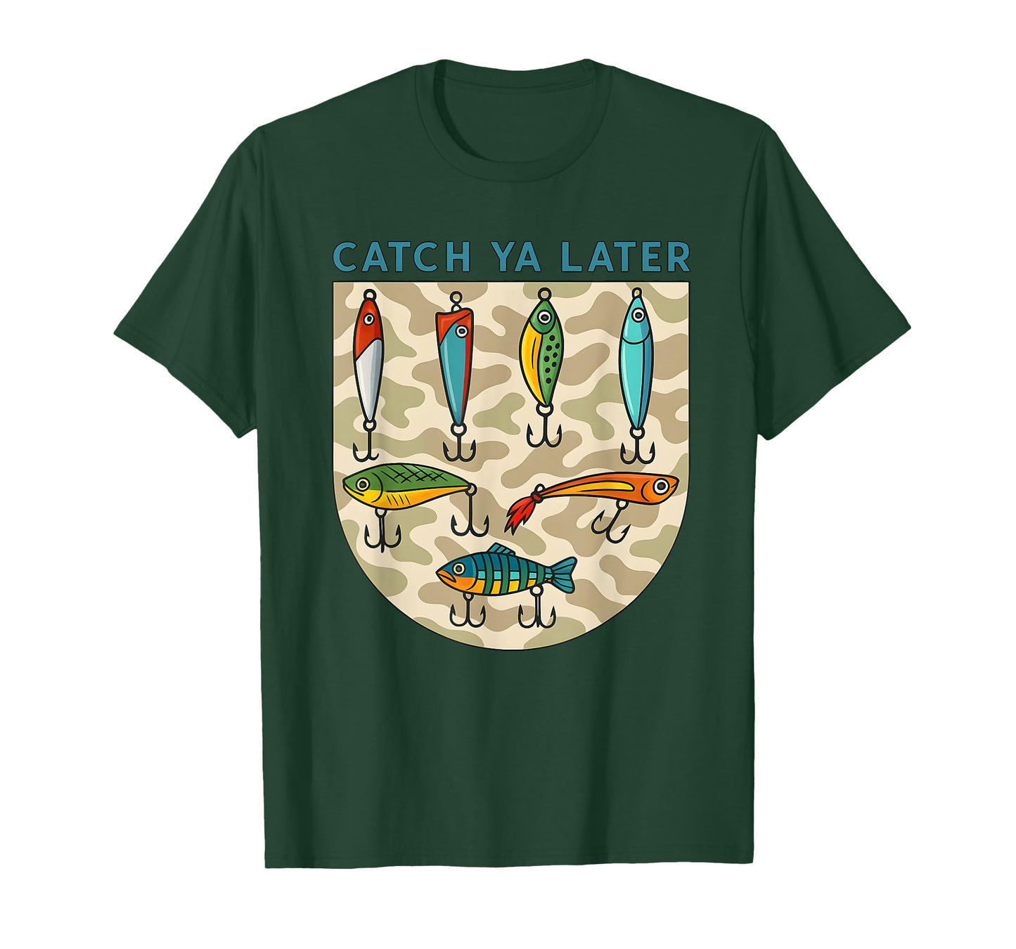 Catch Ya Later Fishing Lures Camo Southern Boy T-Shirt