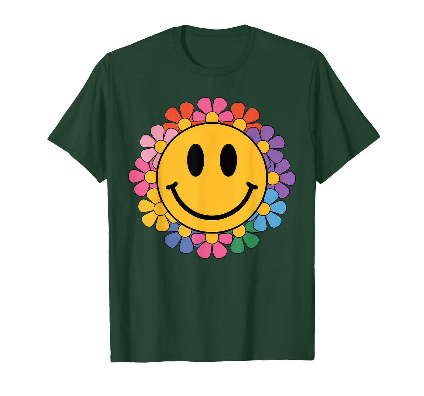 Happy Retro Daisy Smile Face Preppy Aesthetic Men Women Kids T-Shirt