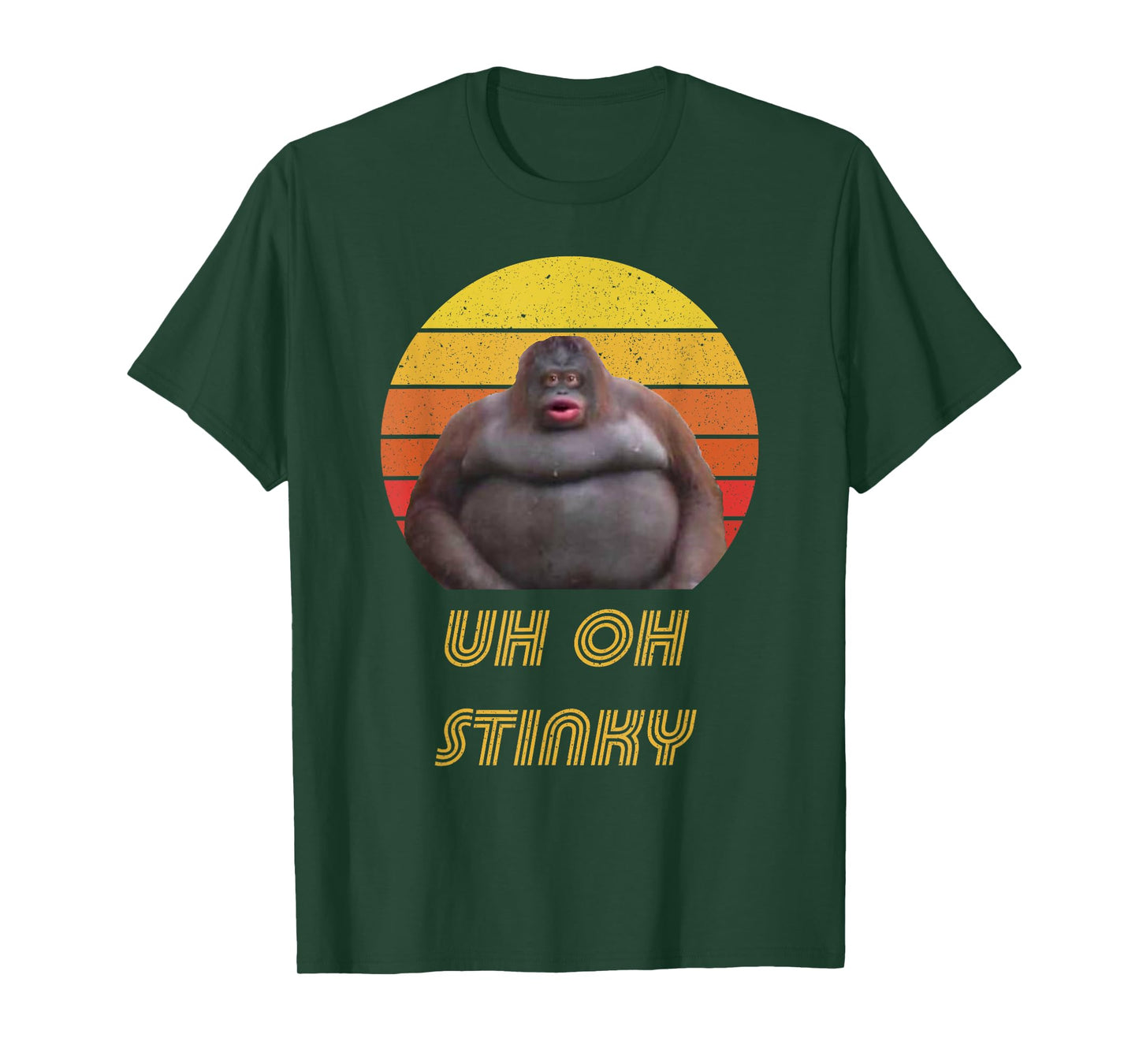 Uh Oh Stinky Poop Vintage Retro Dank Memes Le Monke T-Shirt