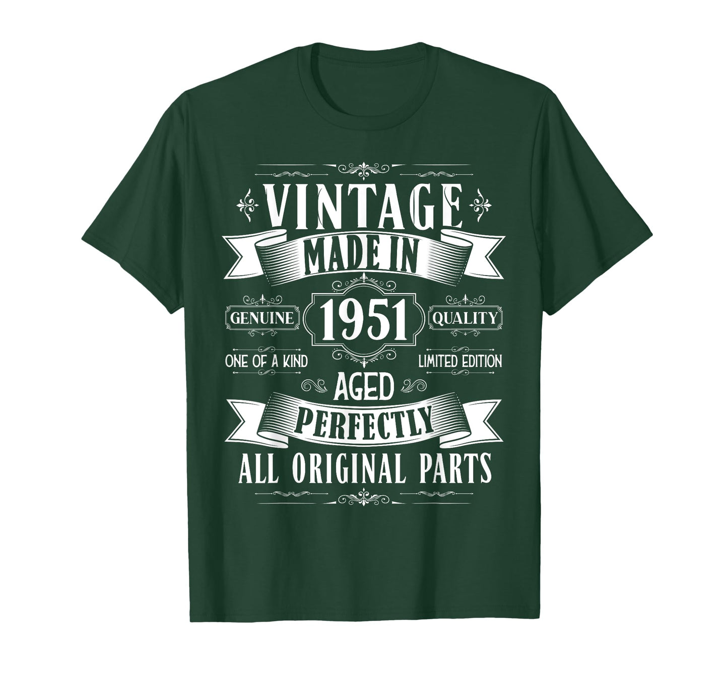 Vintage 74th birthday men Born 1951 74 years old Bday mens T-Shirt