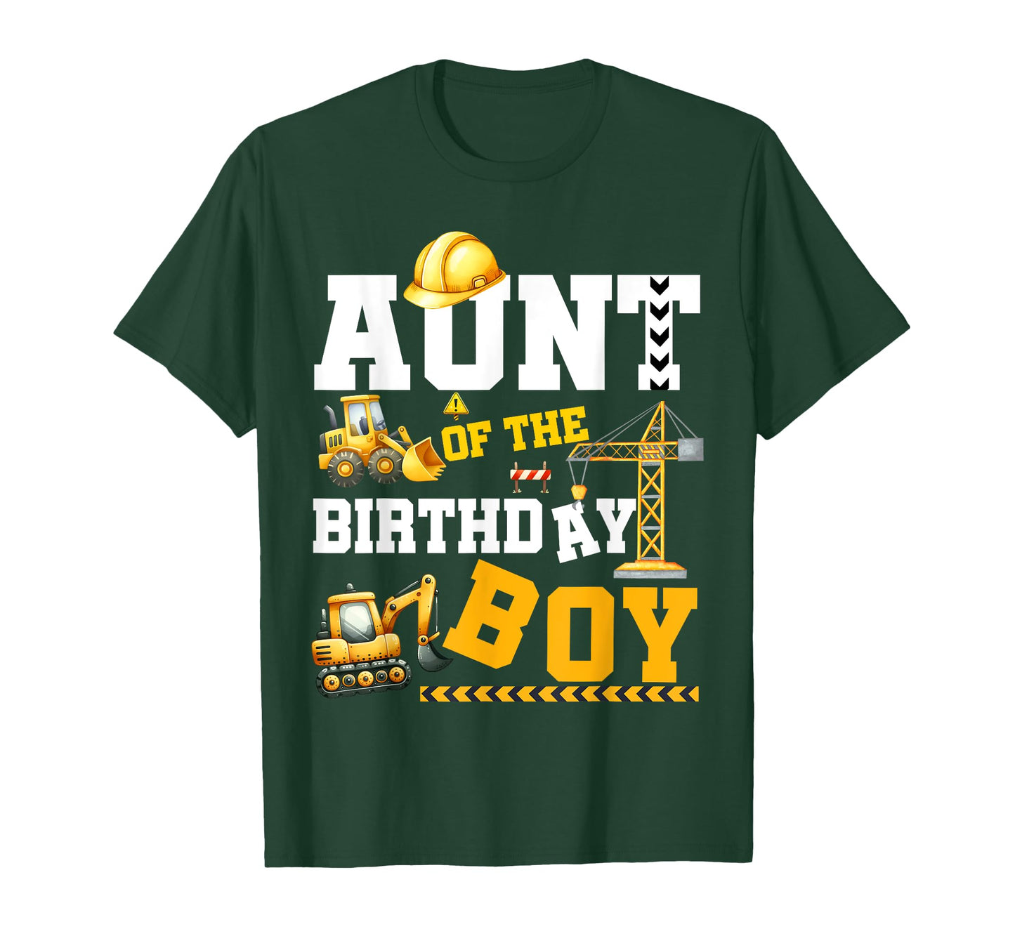 Matching Construction Family Party Aunt Of The Birthday Boy T-Shirt