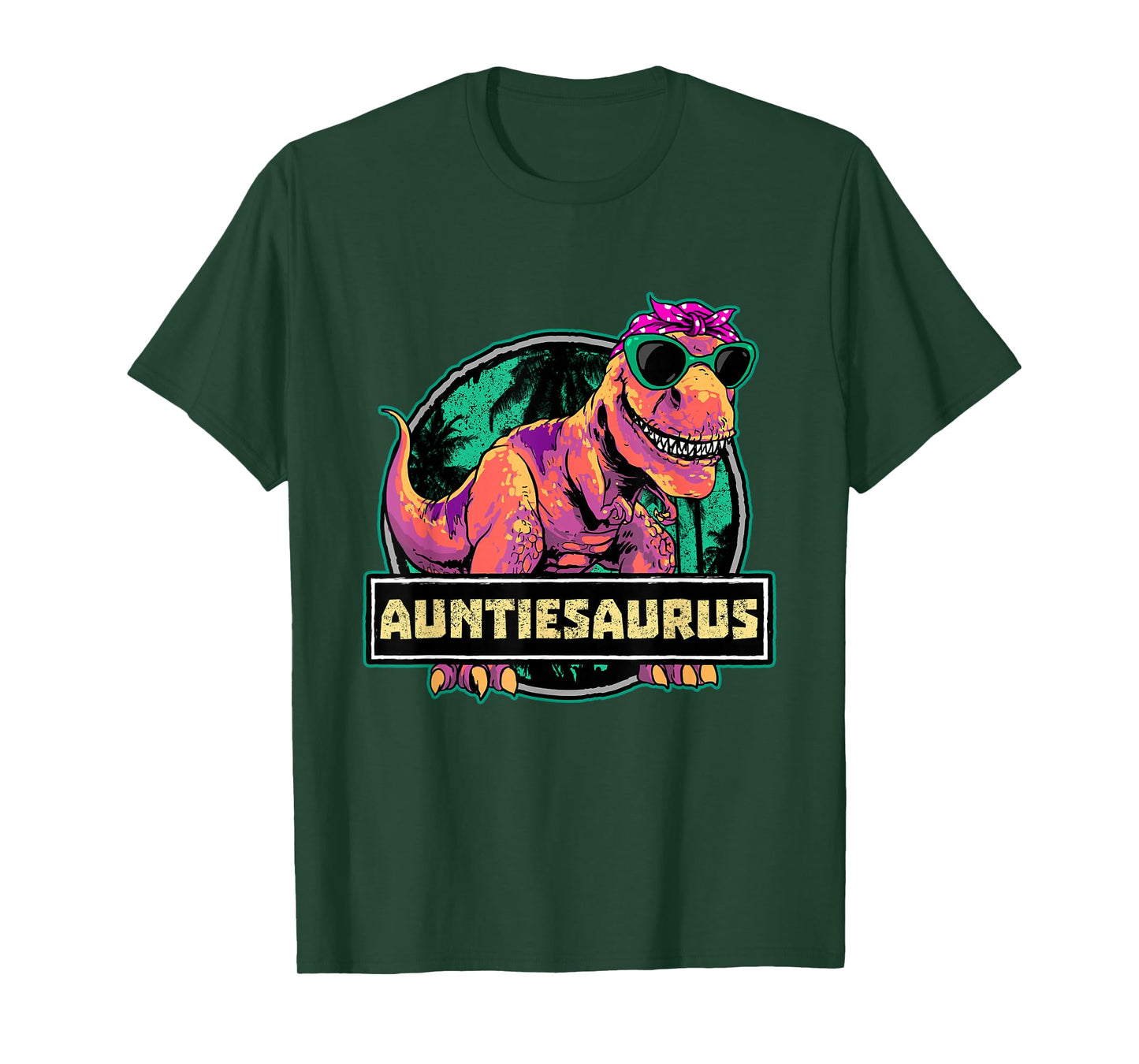 Aunt Dino Auntiesaurus Dinosaur Birthday Auntie T-Shirt