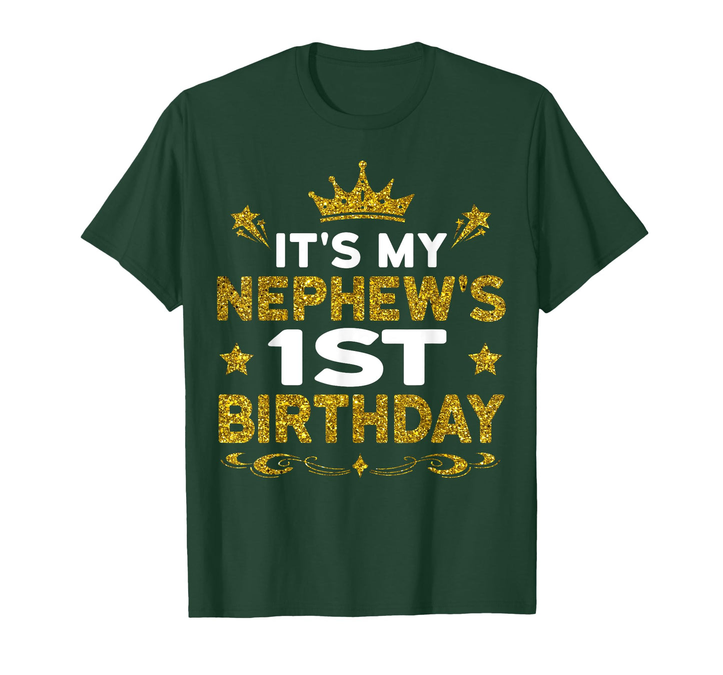 It's My Nephew's 1st Birthday Happy Birthday 1 Years Old T-Shirt