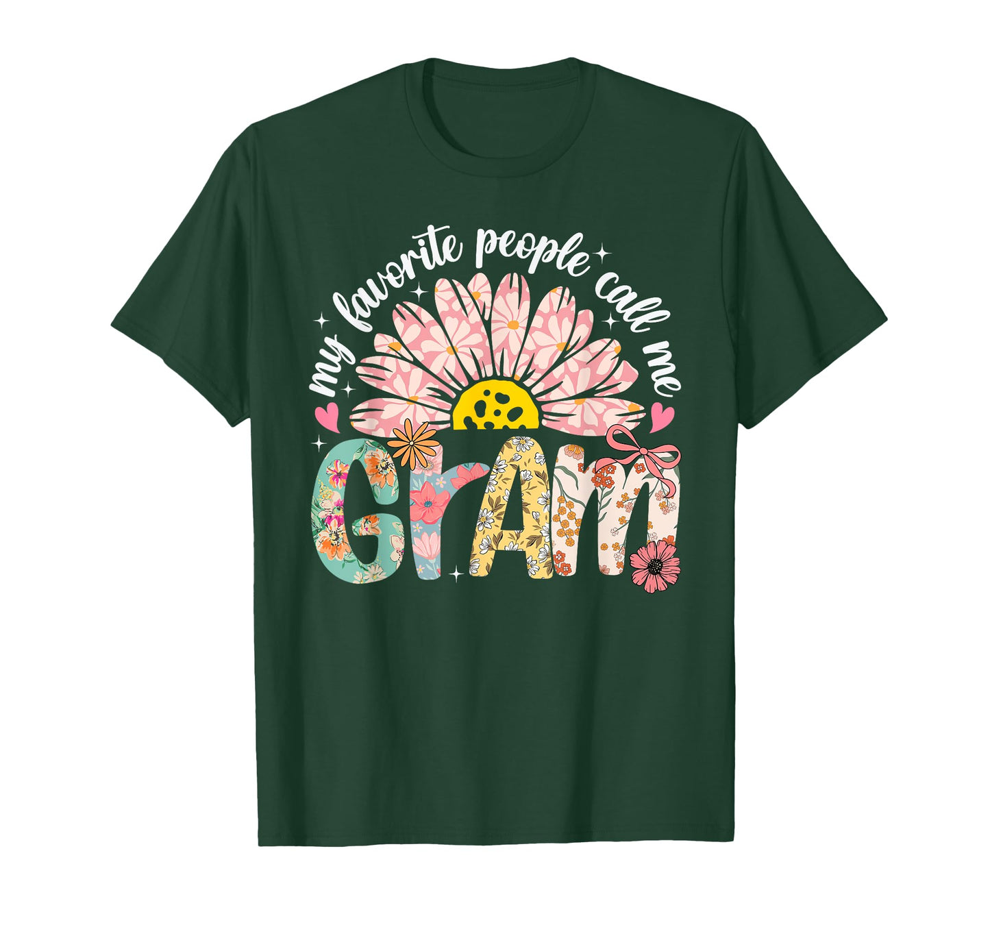 My Favorite People Call Me Gram Mothers Day Girly Women T-Shirt
