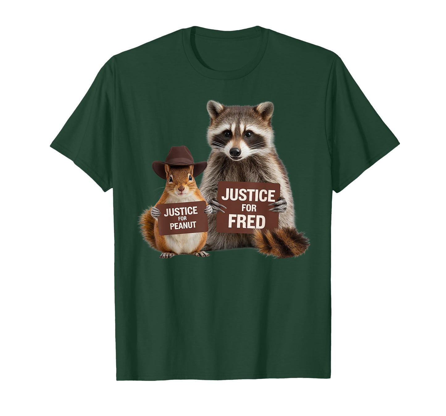 Justice For Peanut And Fred Gifts For Squirrel Raccoon Lover T-Shirt