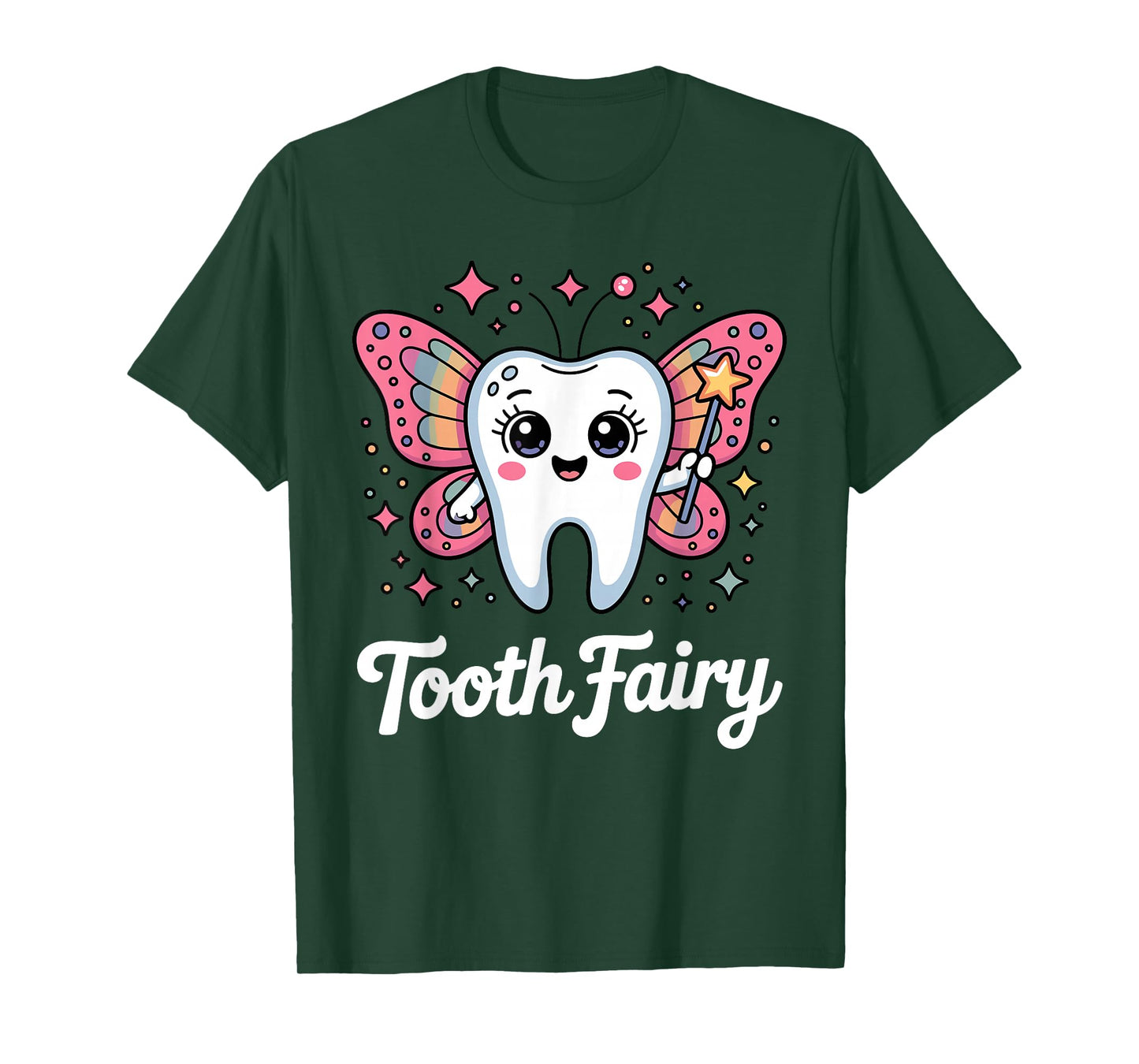 Funny Tooth Fairy Design for Men Women Kids Teeth Toothfairy T-Shirt