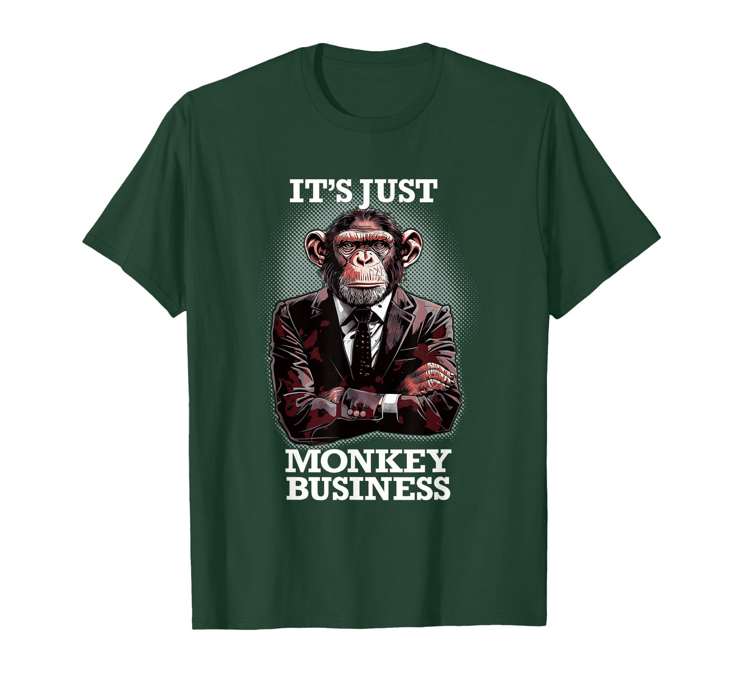 IT"S JUST MONKEY BUSINESS - funny pun business chimp in suit T-Shirt