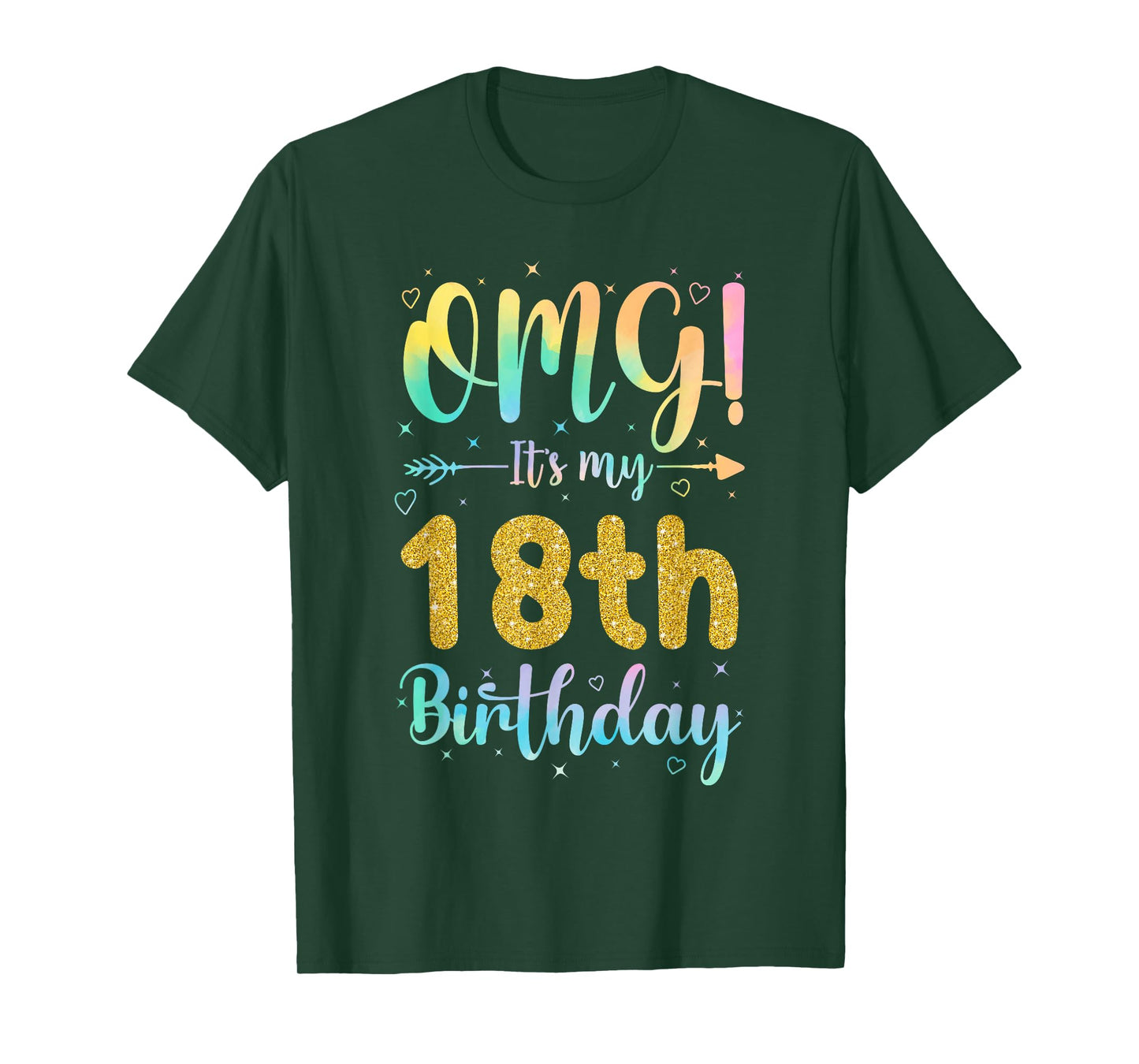 OMG It's My 18th Birthday Girls Shirts 18 Years Old Birthday T-Shirt