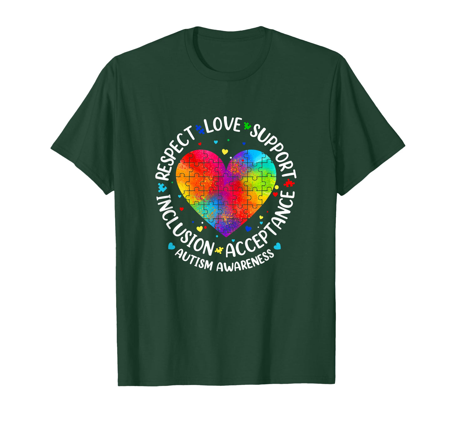 Autism Respect Love Inclusion Acceptance Awareness Women Kid T-Shirt