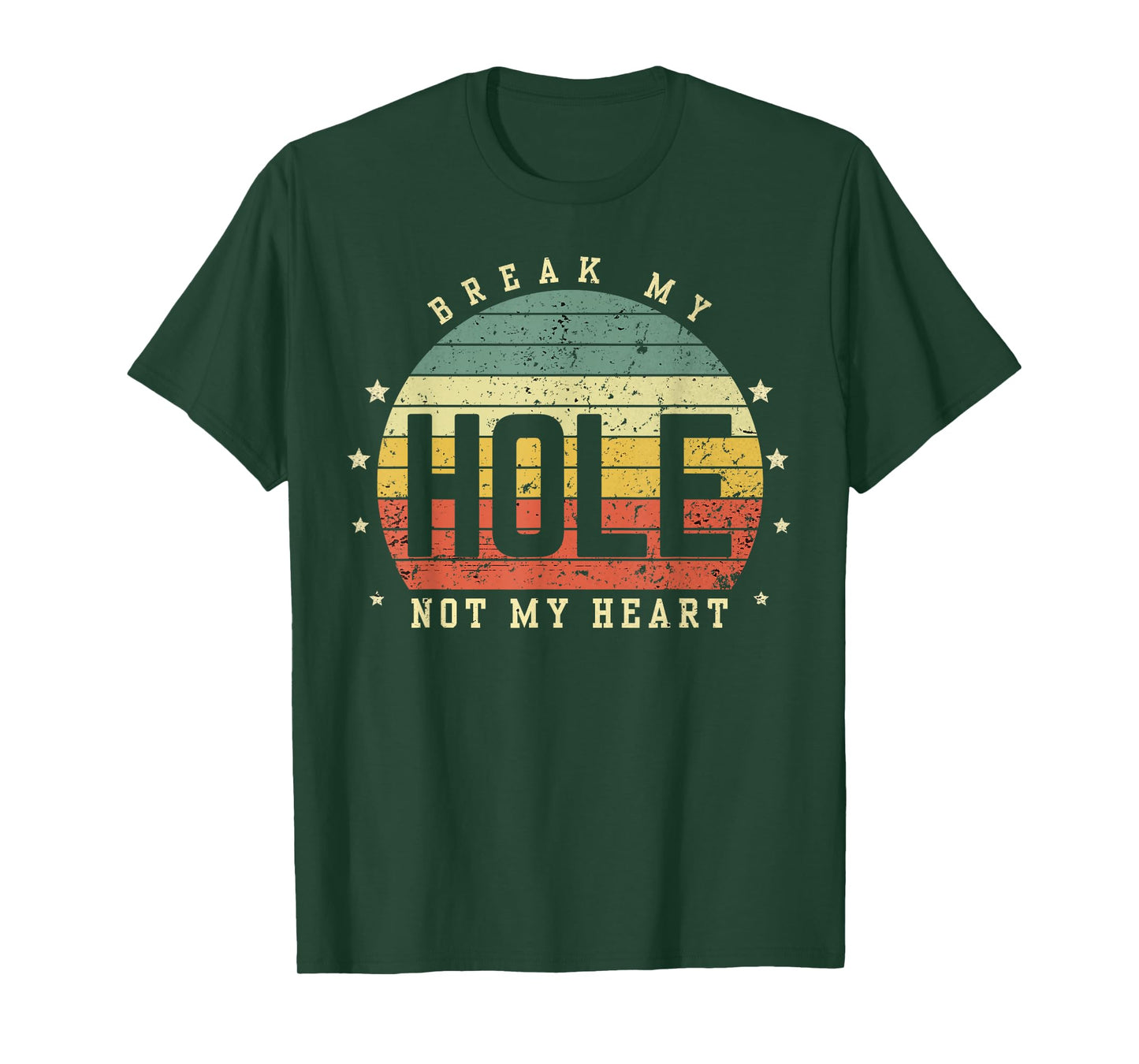 Break my Hole not my Heart funny Quote Sunset LGBT Gift T-Shirt