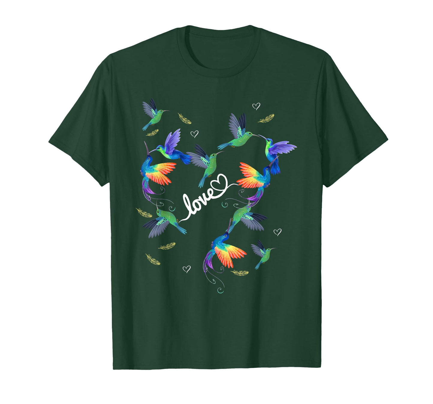 Heart LOVE Hummingbird Lover For Women T-Shirt