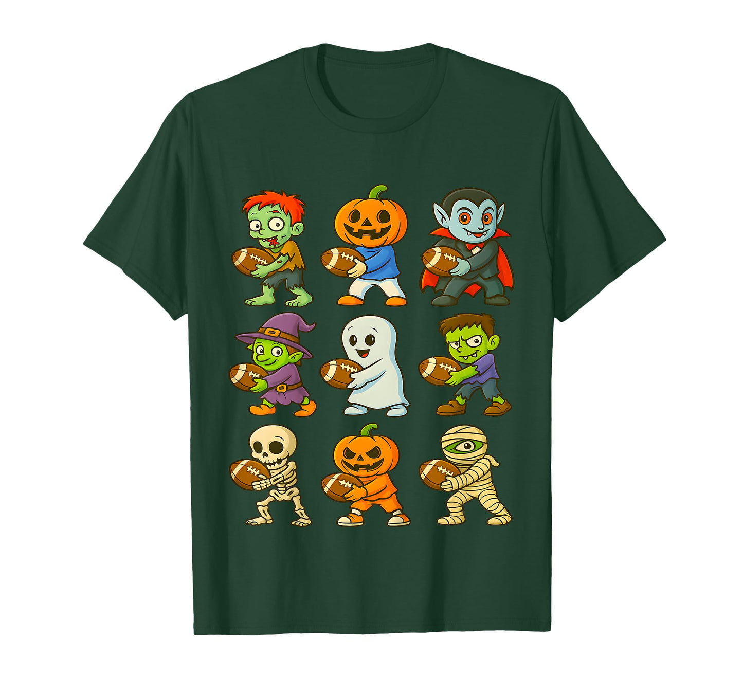 Funny Halloween Football Toddlers Costume Spooky T-Shirt