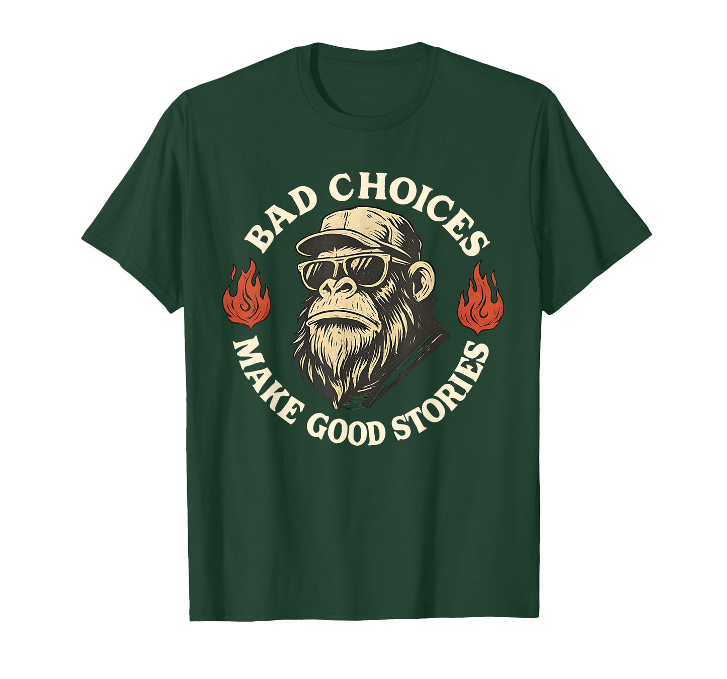 Monkey Bad Choices Make Good Stories T-Shirt