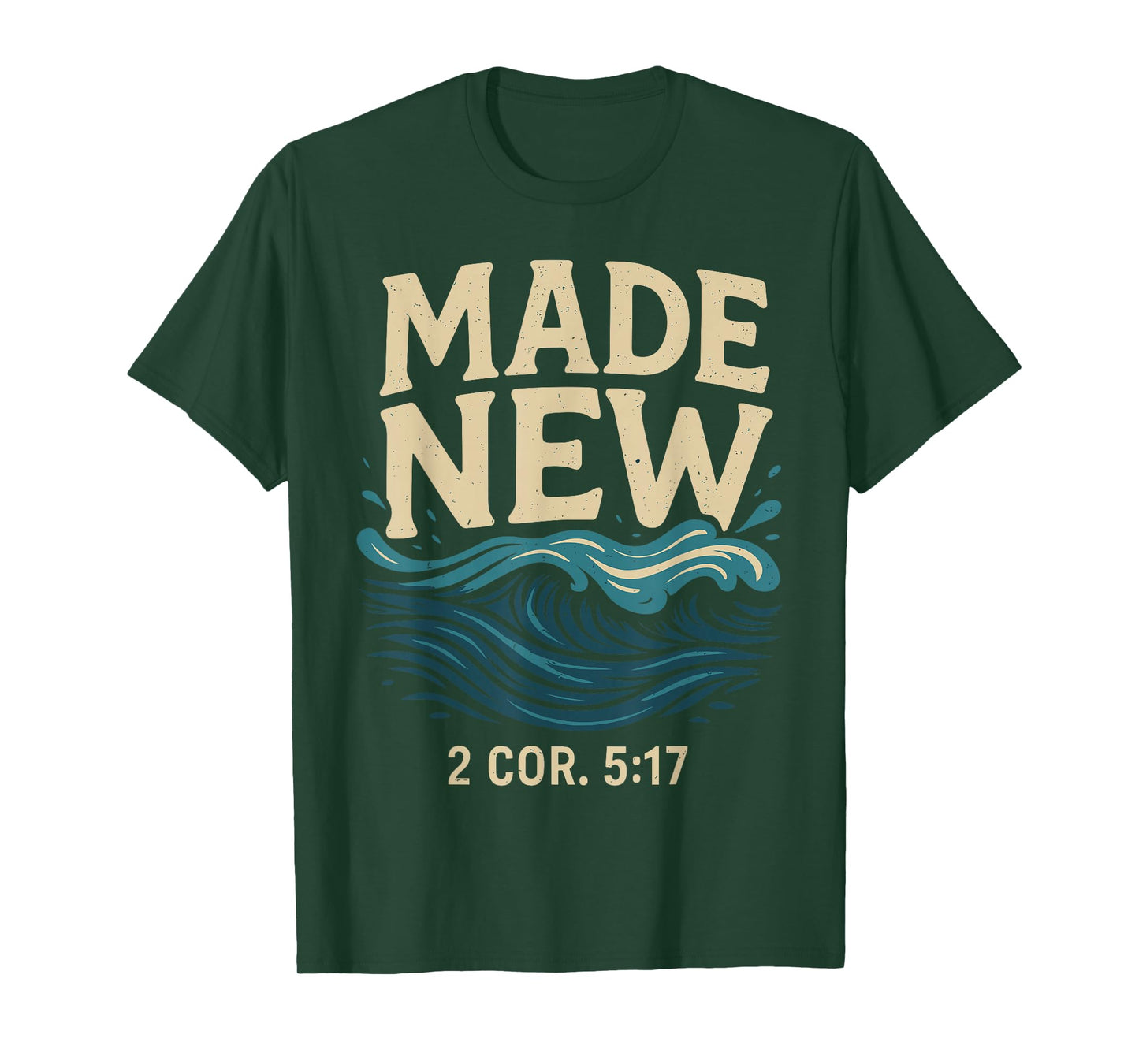 Made New Baptism Shirt Christian Shirts For Youth Baptized T-Shirt