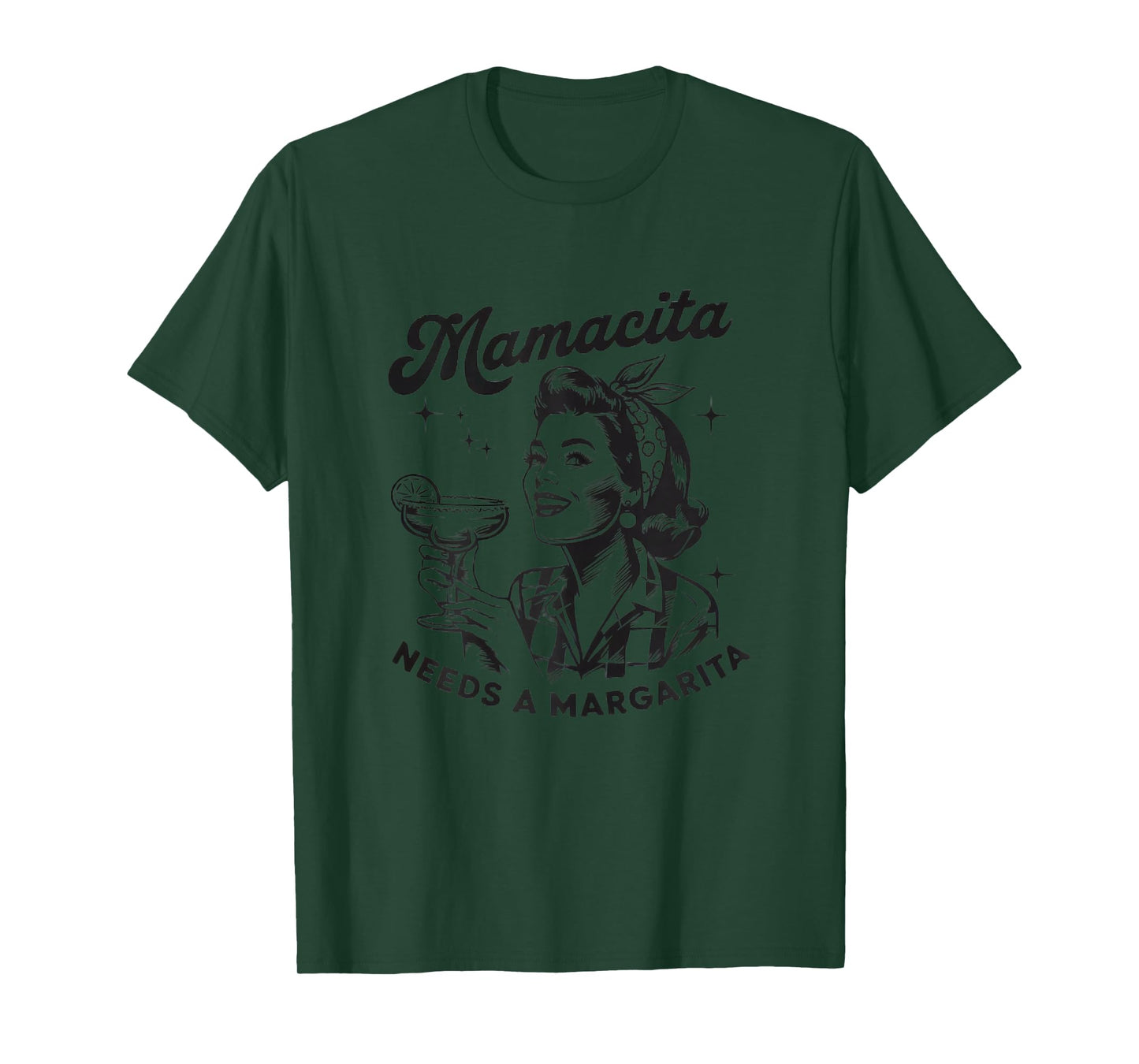 Mamacita Needs a Margarita Mexican Fiesta Funny Party Mexico T-Shirt