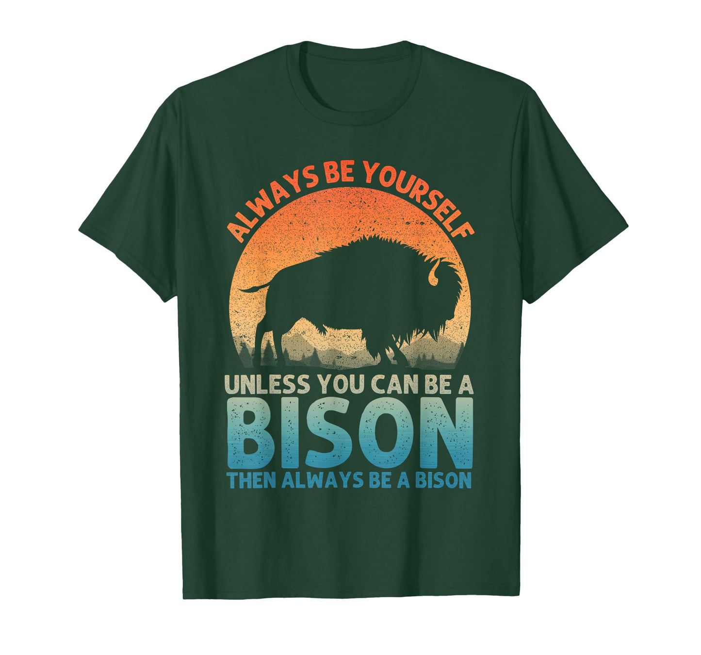 Cool Bison Design For Men Women Buffalo Animal Lovers Bison T-Shirt