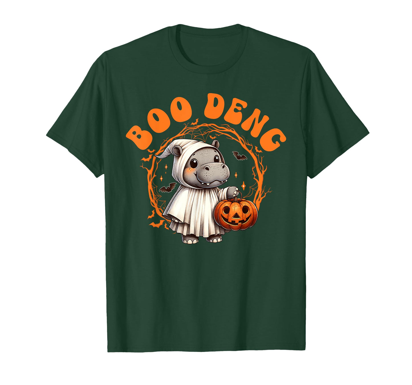 Boo Deng Moo Deng Hippo Baby Pygmy Hippopotamus Halloween T-Shirt