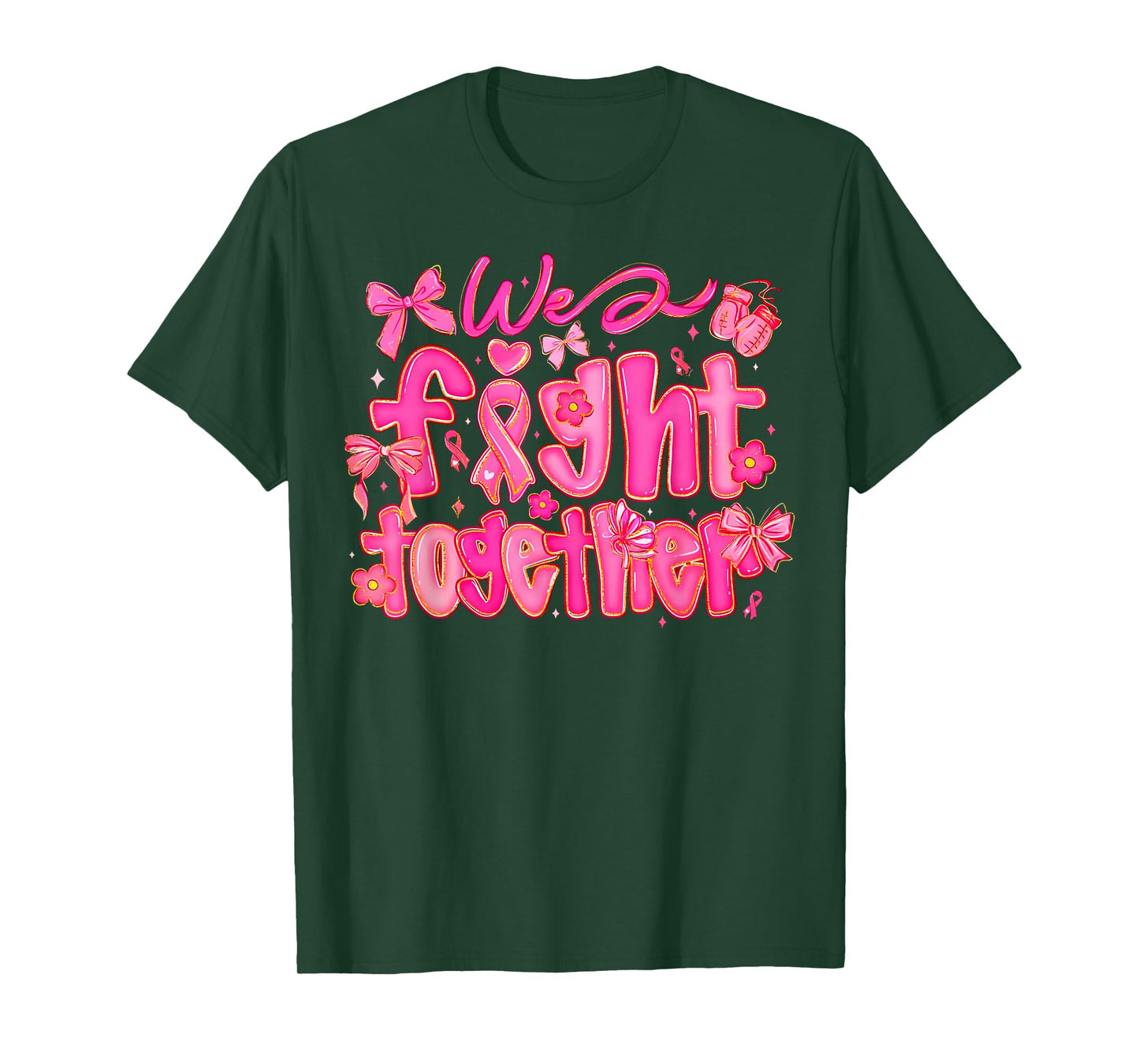 We Fight Together Breast Cancer Awareness Support Squad T-Shirt