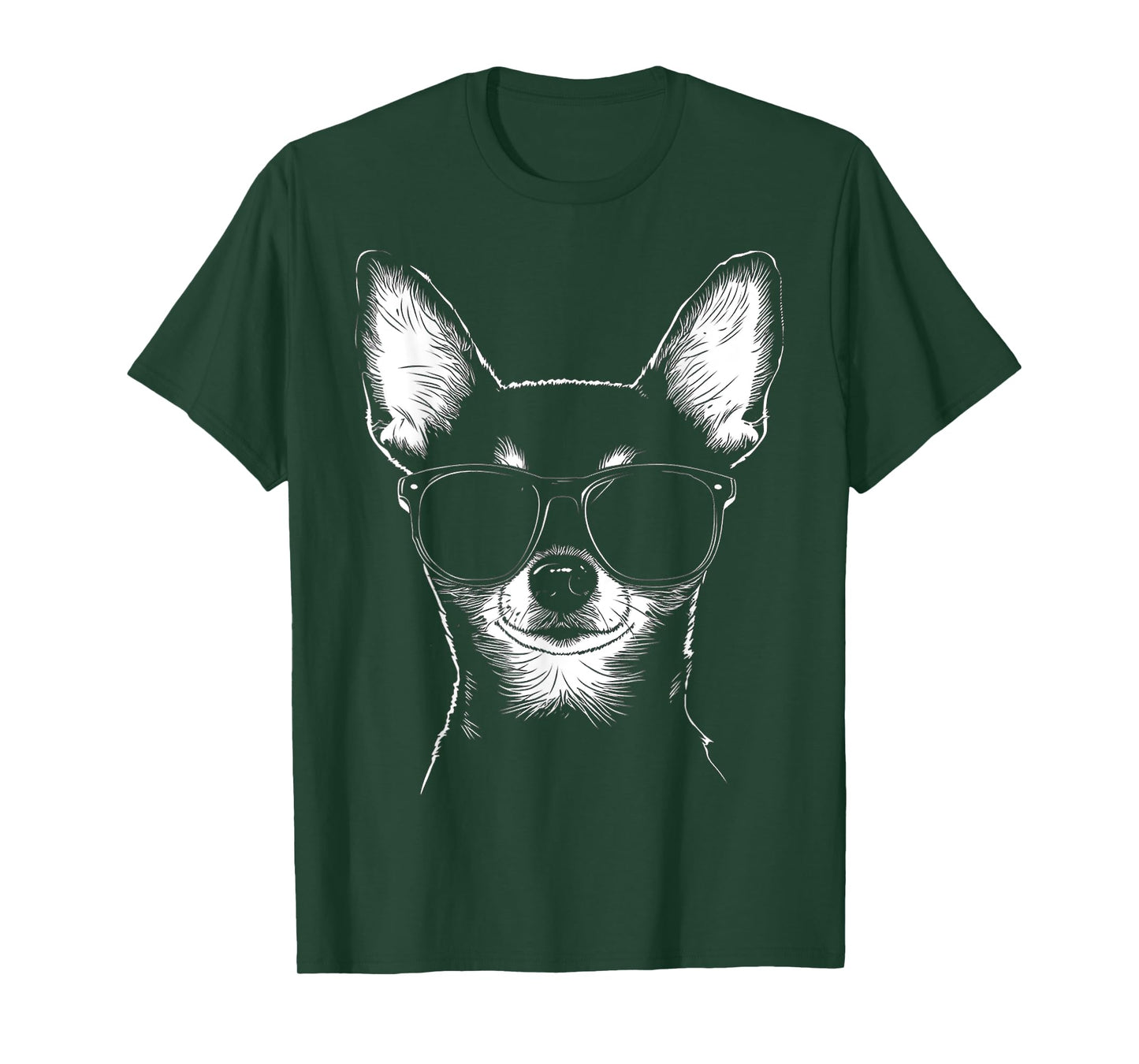 Chihuahua Dog Graphic Pet Artwork Sunglasses Chihuahua T-Shirt