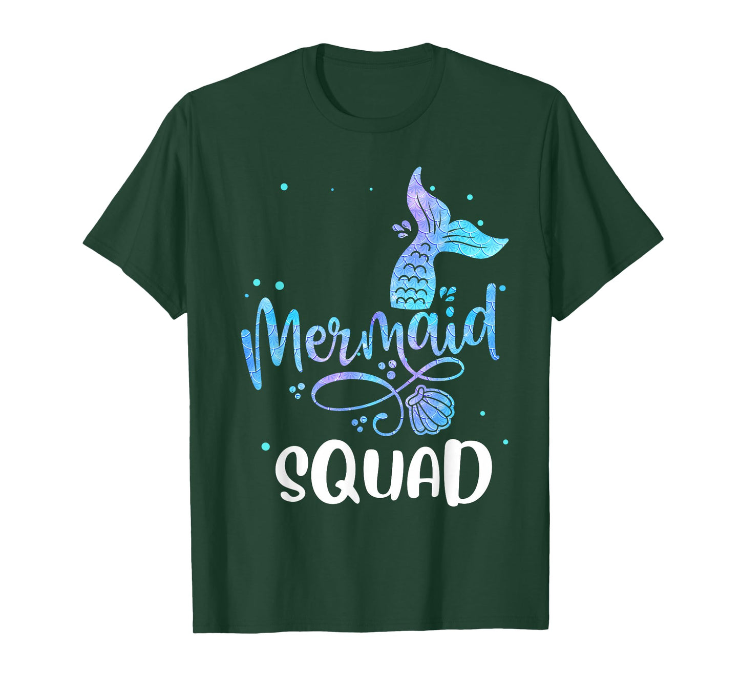 Mermaid Squad Cute Girls Birthday Squad Mermaid Tail Party T-Shirt