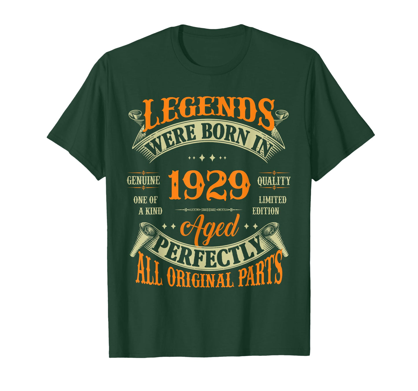 Vintage Legend Born In 1929 96th Birthday Tee 96 Years Old T-Shirt