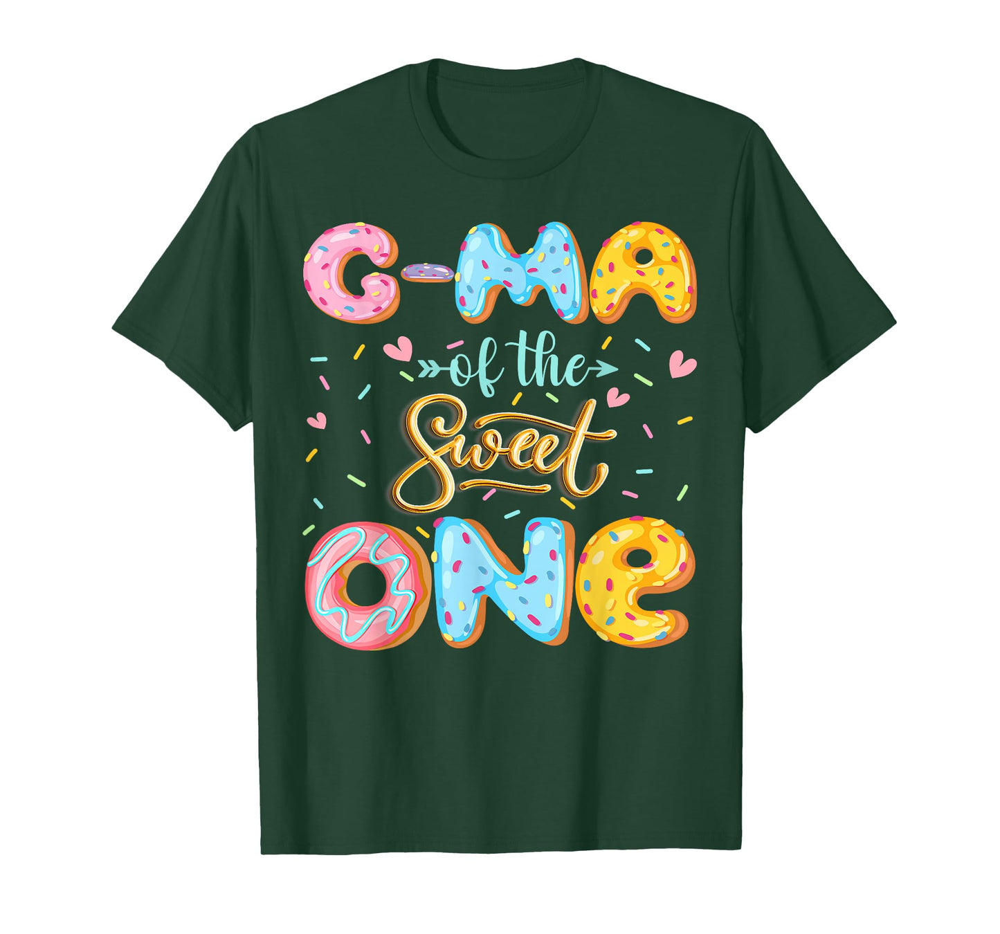 G-Ma Of The Sweet One 1St Birthday Girl Donut Lover T-Shirt