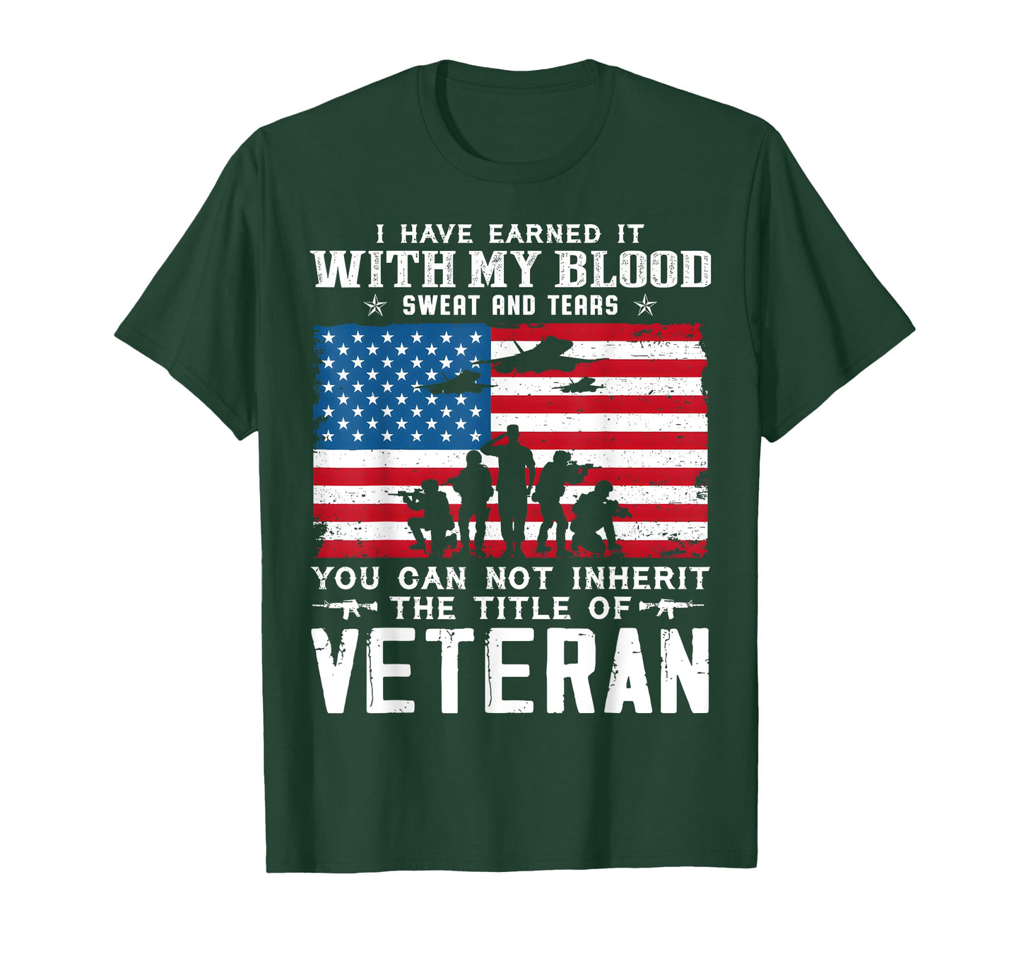 US Army Veteran You Can Not Inherit The Title Of Veteran T-Shirt