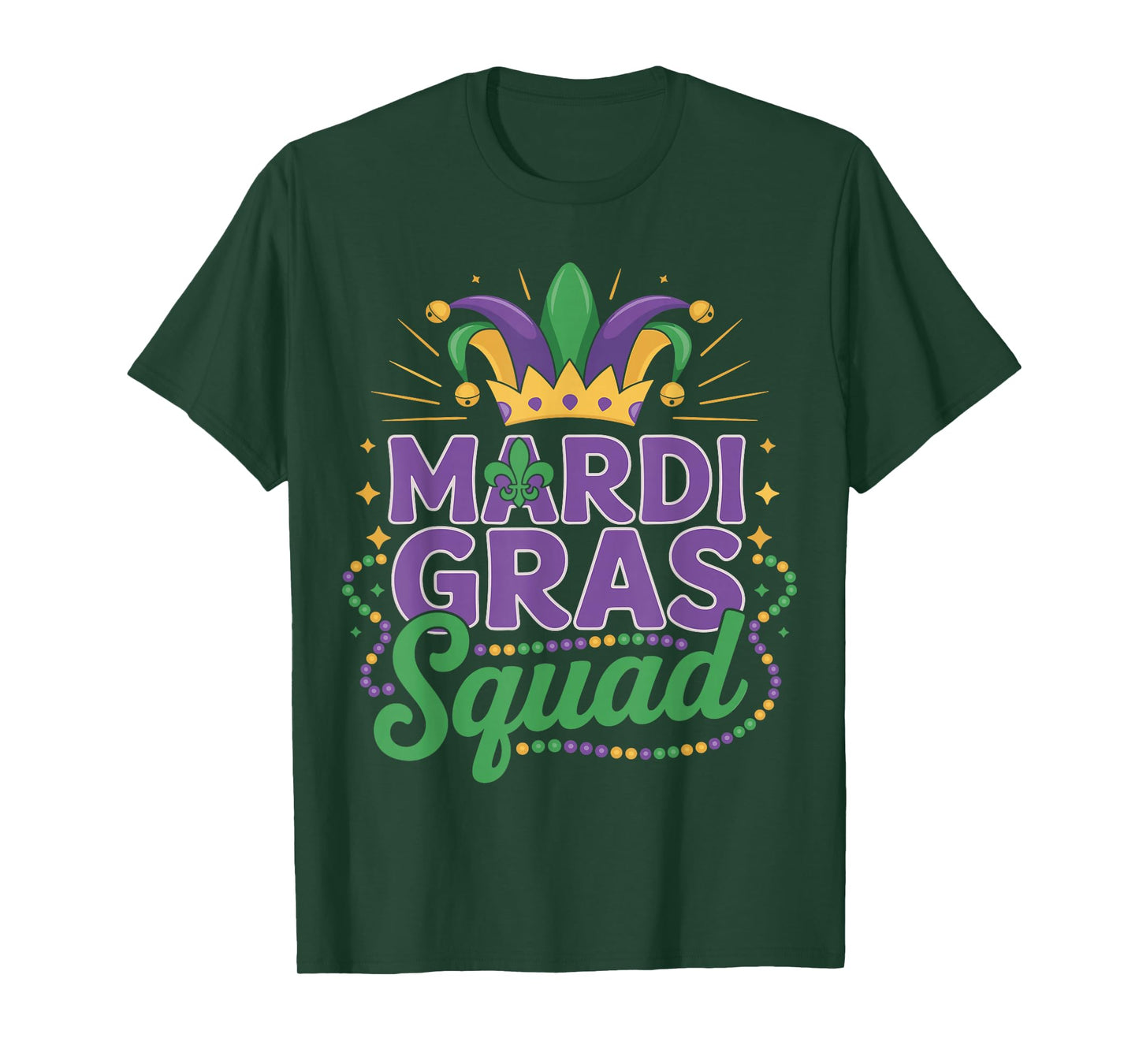 Mardi Gras Squad Matching Group Mardi Gras Cruise Crew Party T-Shirt
