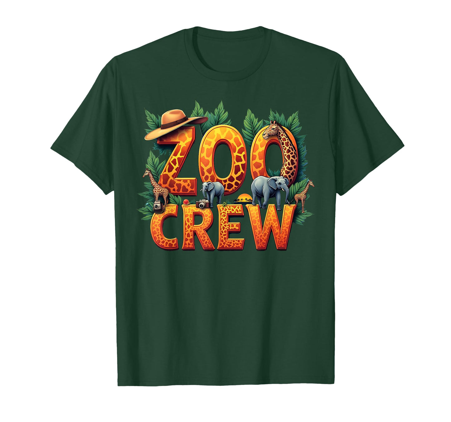 Safari Wildlife Jungle Animal Zoo Crew Zoo Keeper Kids T-Shirt