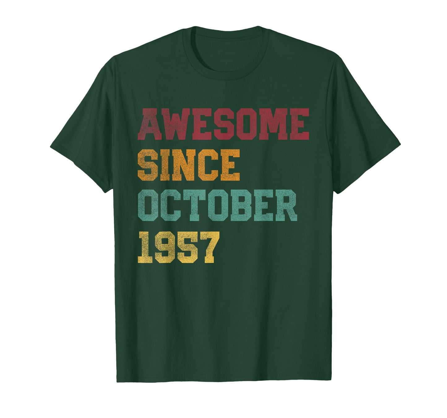 Awesome Since October 1957 68th Birthday 68 Years Old T-Shirt