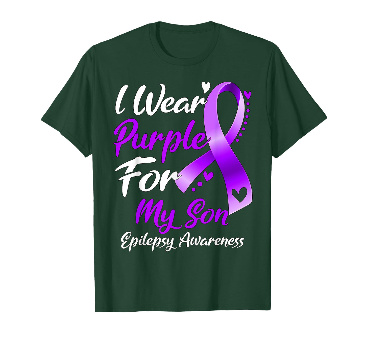 I Wear Purple For My Son Epilepsy Awareness Gifts T-Shirt
