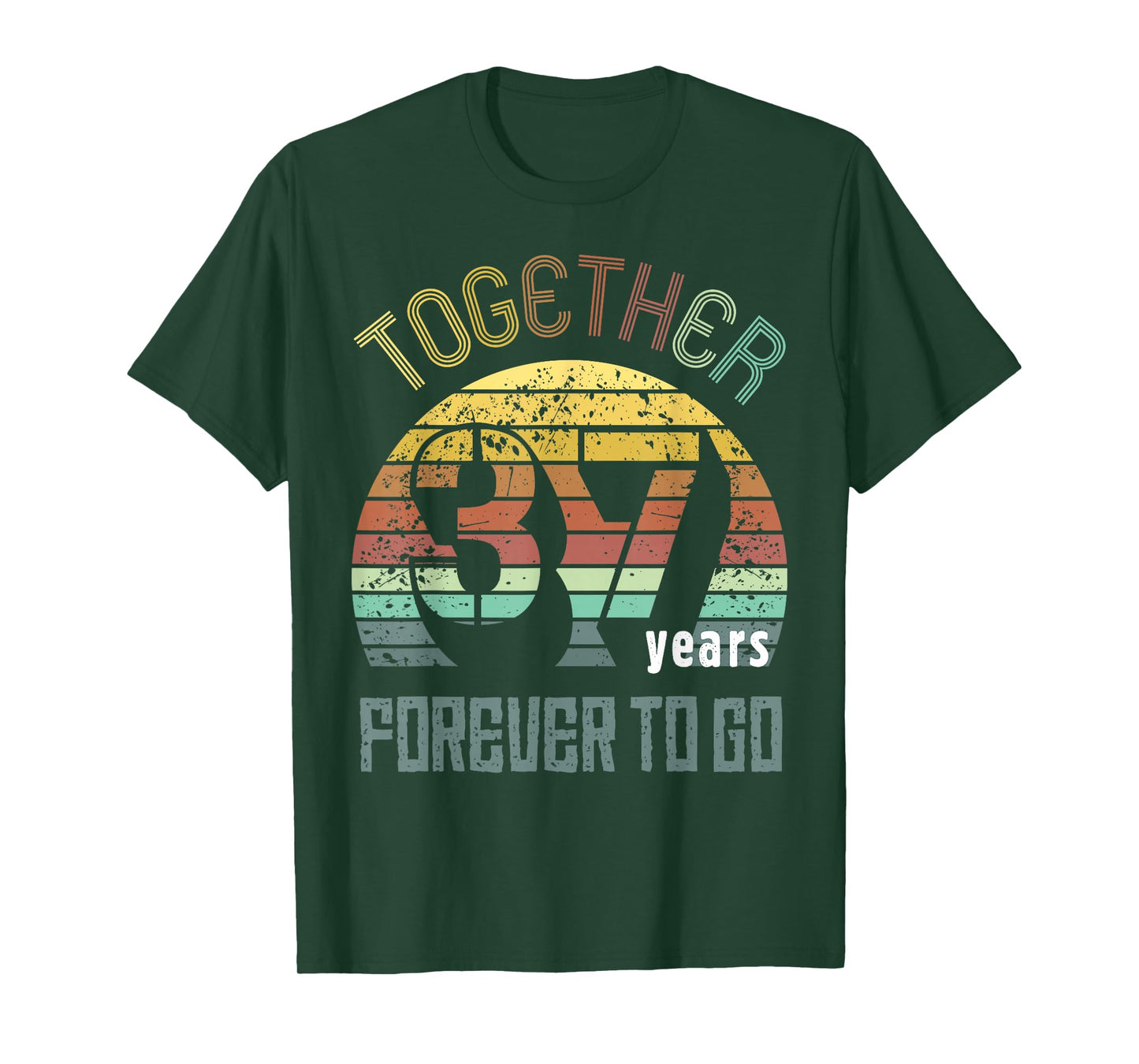 37th Years Wedding Anniversary Gifts For Couples Matching 37 T-Shirt