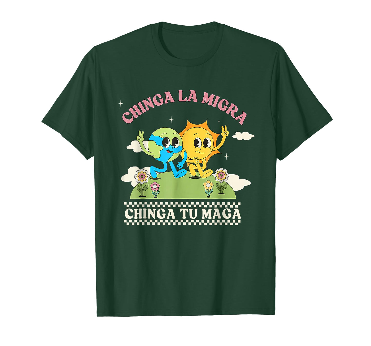 Retro Chinga La Migra Chinga Tu Maga T-Shirt