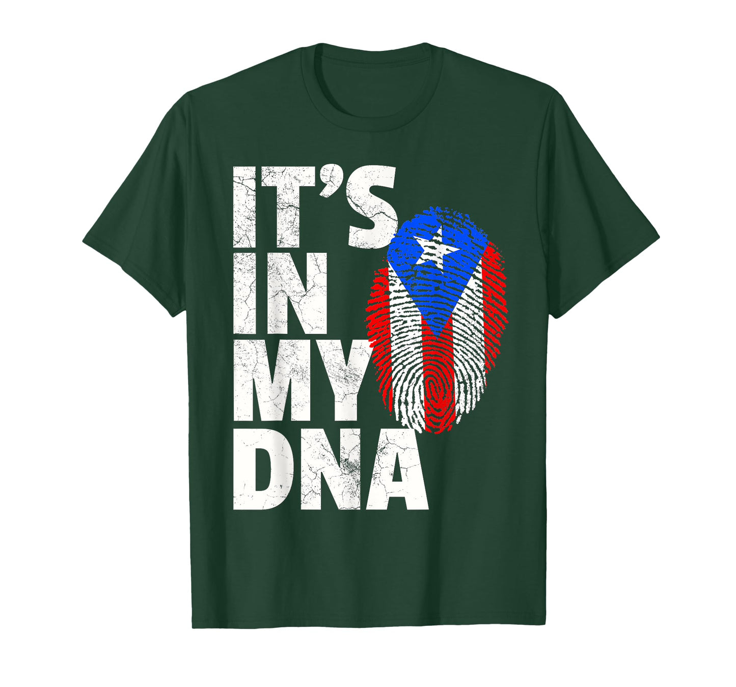 IT'S IN MY DNA Puerto Rico Flag Rican National Pride Roots T-Shirt
