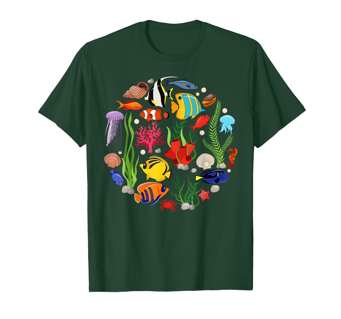 Cute Sea Animal Oceans Clownfish Aquarium Toddler Boy Girl T-Shirt