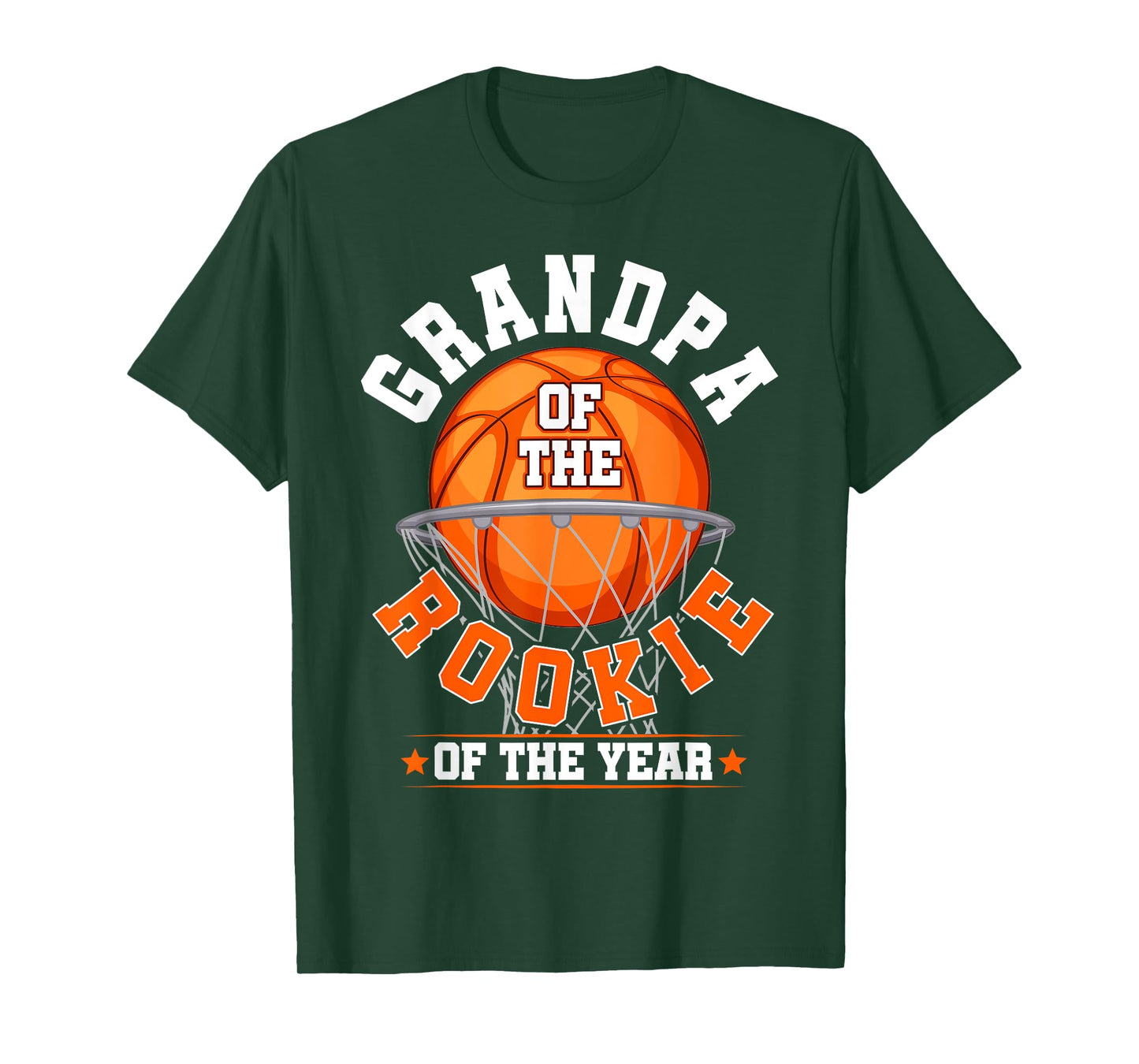 Grandpa of Rookie 1st Birthday Basketball Family Matching T-Shirt