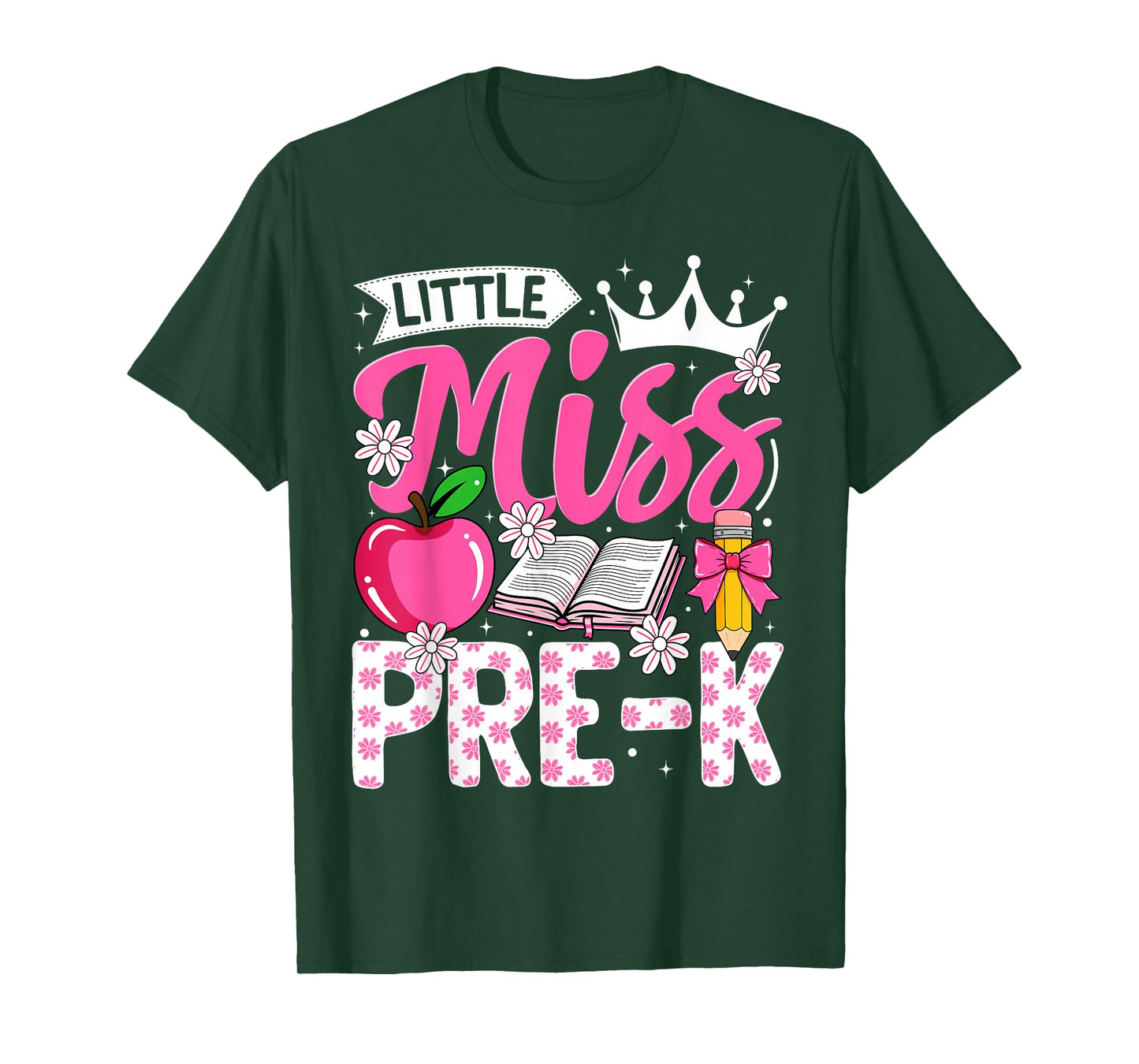 Cute Back To School Pre-K First Day Of School Pre-K Girls T-Shirt
