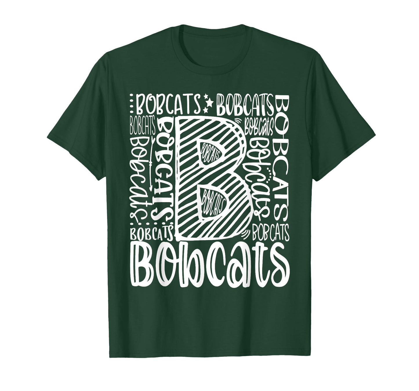 Bobcat School Spirit Leopard Sport Fan Game Day Party T-Shirt