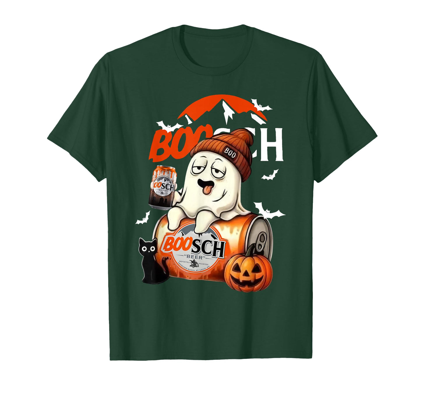 Boo Ghost Halloween Beer Party Drinking Spooky Season Men T-Shirt