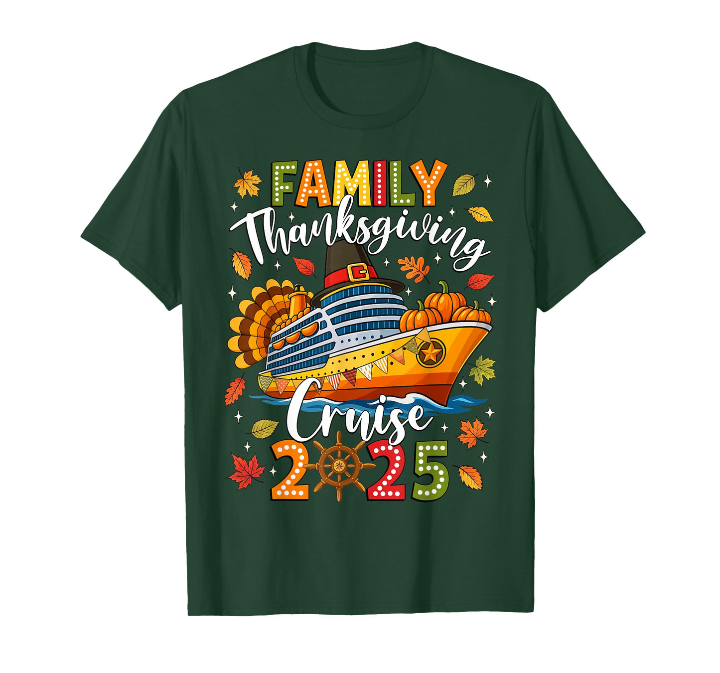 Family Thanksgiving Cruise 2025 Vacation Trip Squad Matching T-Shirt