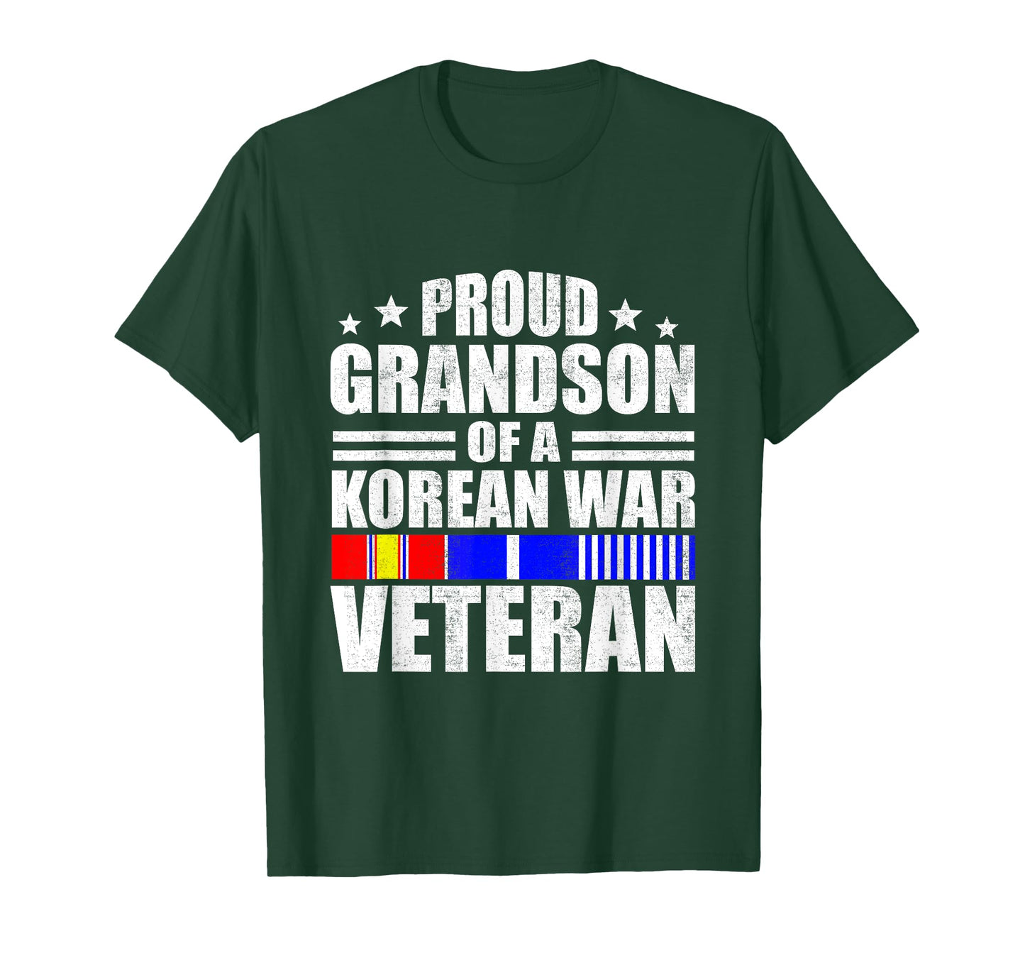 Proud Grandson Of Korean War Veteran - Military Family T-Shirt